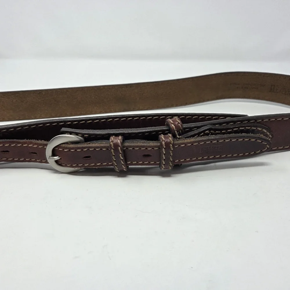 Duluth Trading Company Men's Ranger Leather Western Work Belt Sz 42 Brown 90013